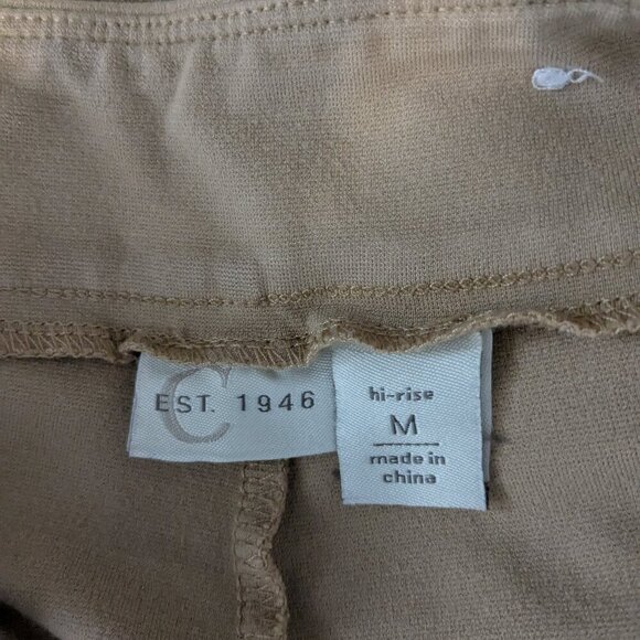 CATO EST 1946 Beige Hi-Rise Stretchy Knit Pull-On Pants; Size M - Picture 3 of 5
